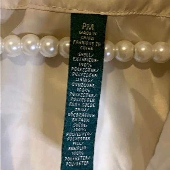 New LAUREN RALPH LAUREN Cream/brown color coat - Picture 9 of 10